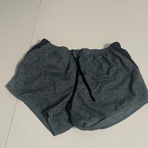 Nike Women's Black and Gray Athletic Shorts Dri Fit